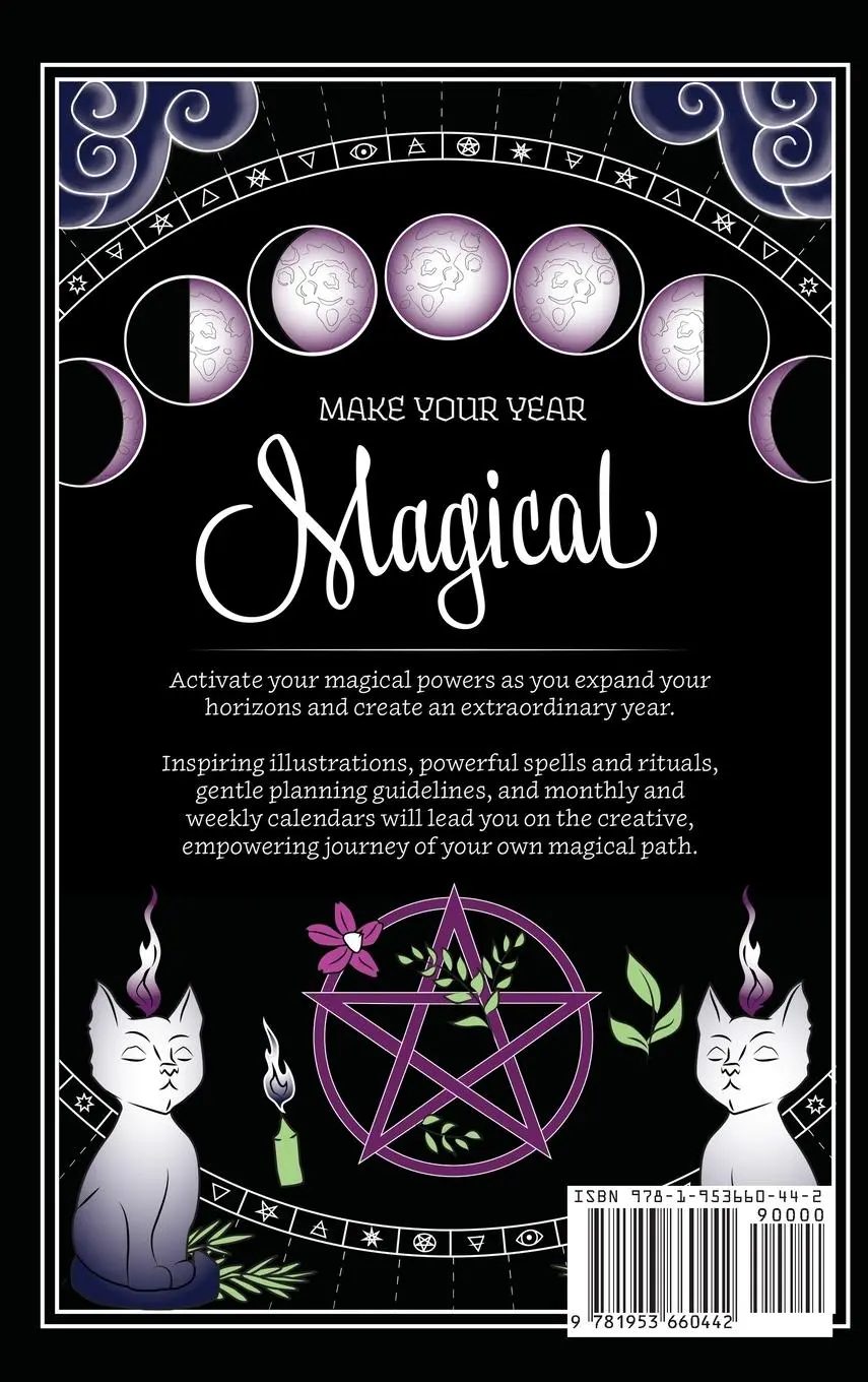 Rückseite: 9781953660442 | Coloring Book of Shadows | Planner for a Magical 2024 | Amy Cesari