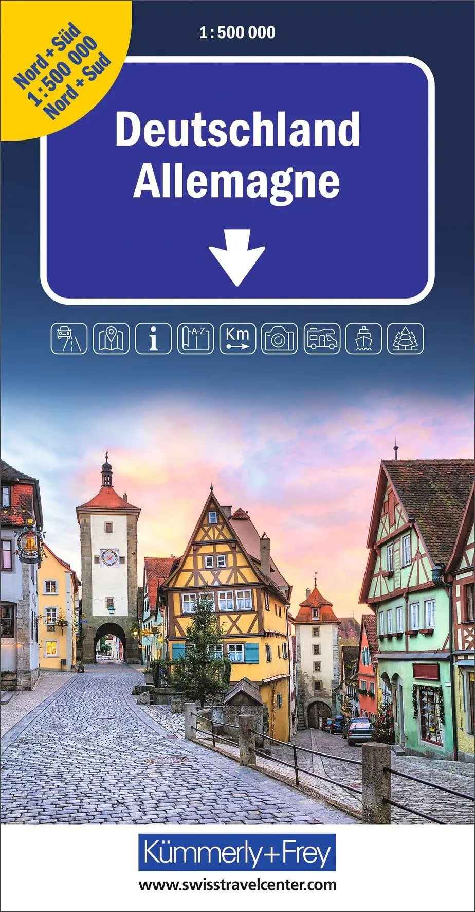 Cover: 9783259300442 | Deutschland Nord+Süd | (Land-)Karte | Kümmerly und Frey Karten | 2025