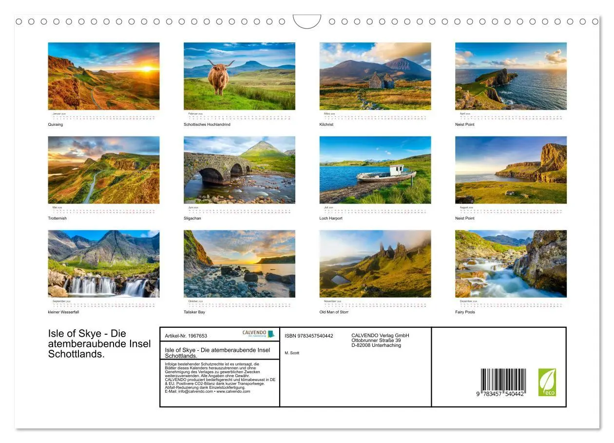 Bild: 9783457540442 | Isle of Skye - Die atemberaubende Insel Schottlands. (Wandkalender...