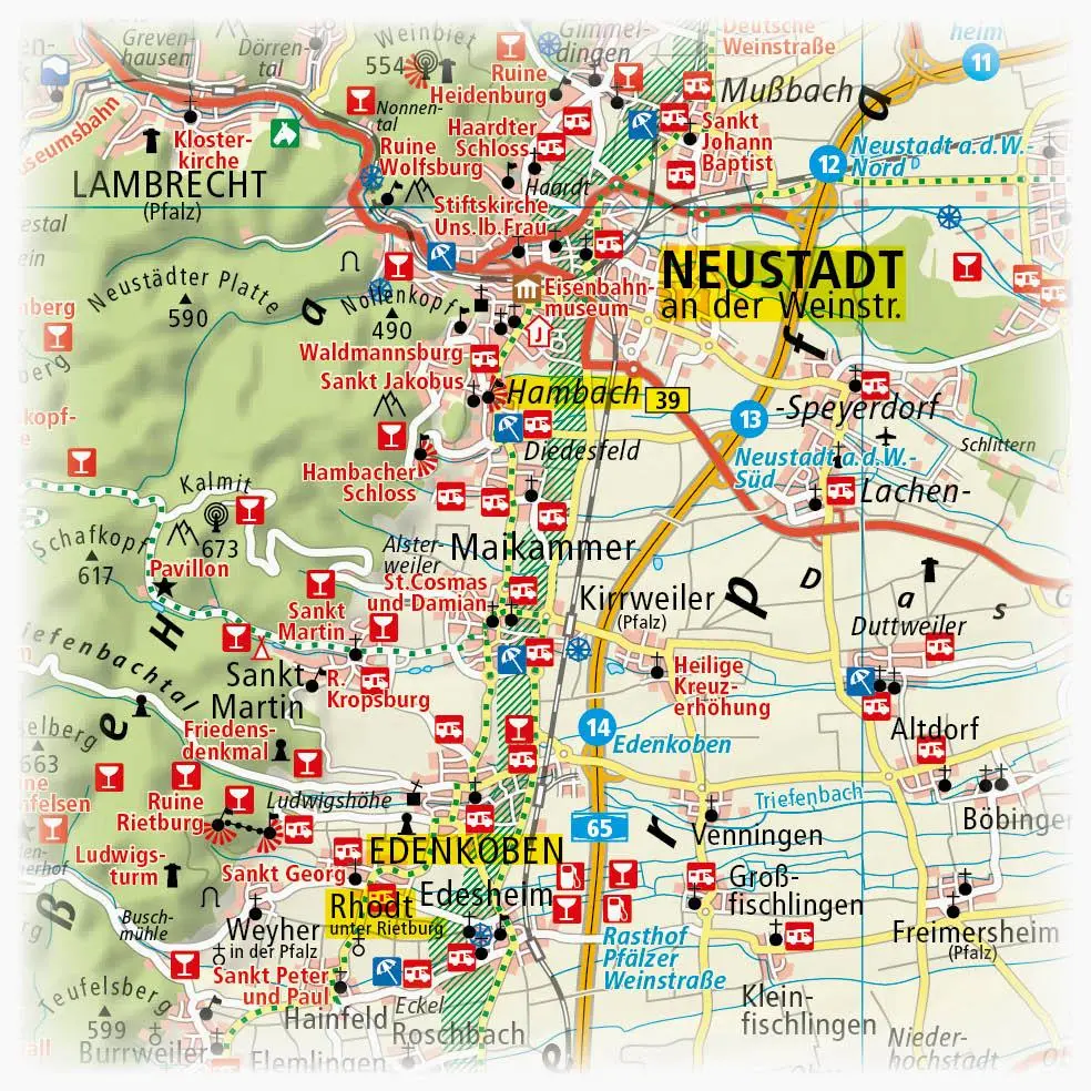 Bild: 9783747300442 | Pfalz | (Land-)Karte | Erlebnisführer | Deutsch | 2018 | Publicpress