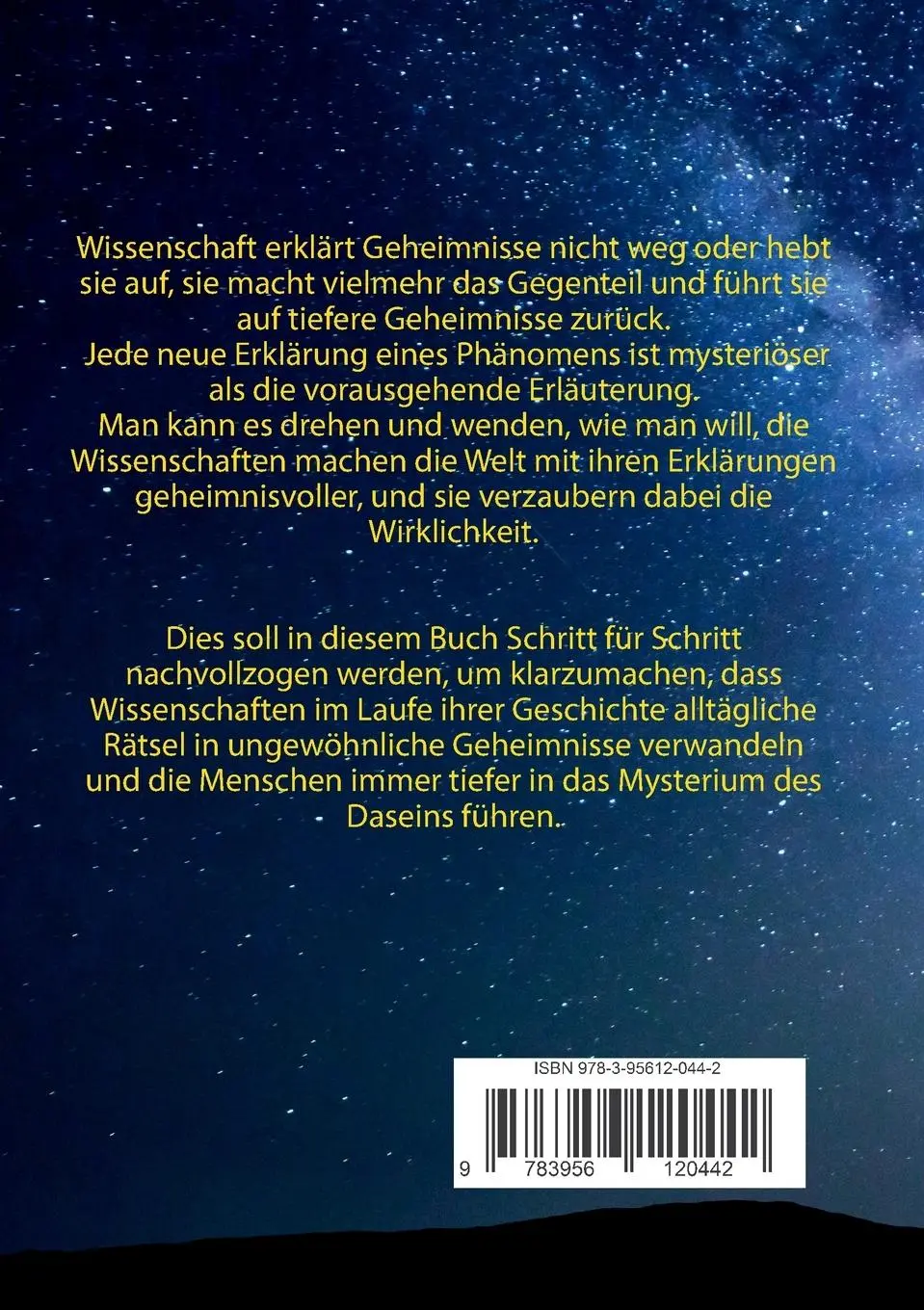 Rückseite: 9783956120442 | Offenbare Geheimnisse - Wunder der Wissenschaft | Ernst Peter Fischer