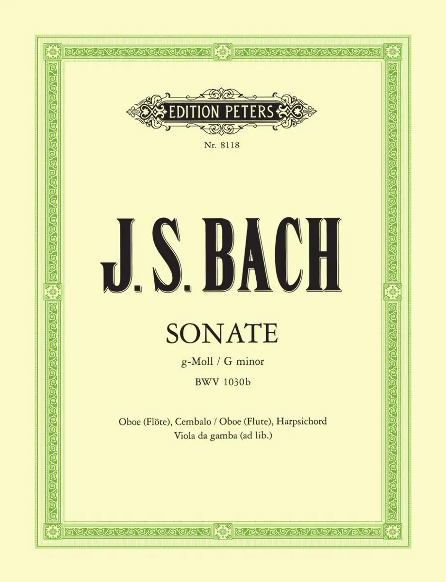 Cover: 9790014060442 | Sonata in G minor BWV 1030b | Raymond Meylan | Broschüre | 48 S.