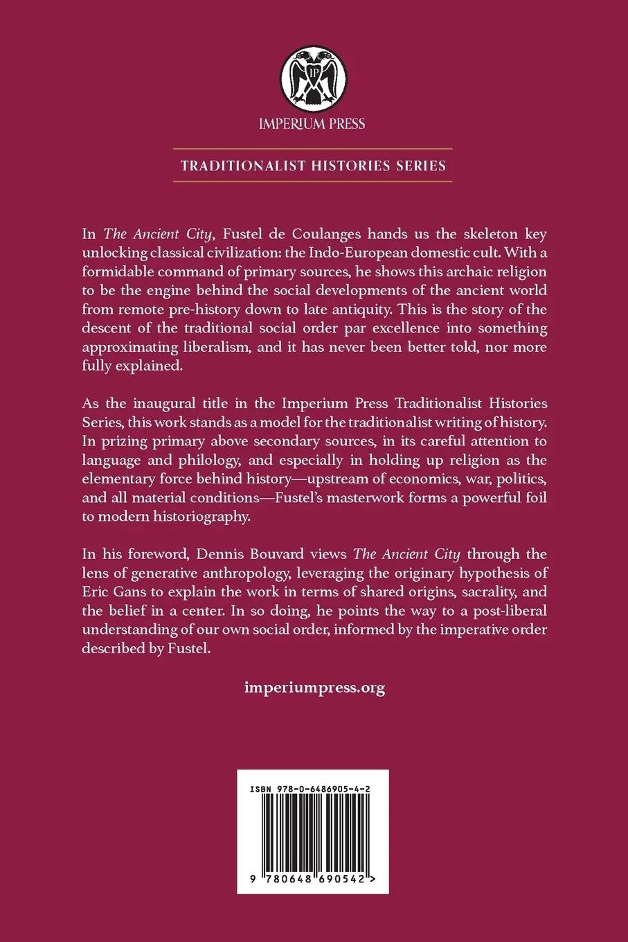 Rückseite: 9780648690542 | The Ancient City - Imperium Press | Numa Denis Fustel De Coulanges