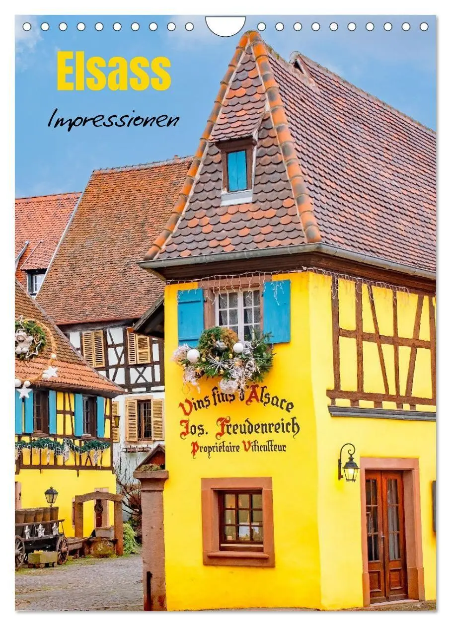 Cover: 9783569260542 | Elsass - Impressionen (Wandkalender 2027 DIN A4 hoch), CALVENDO...