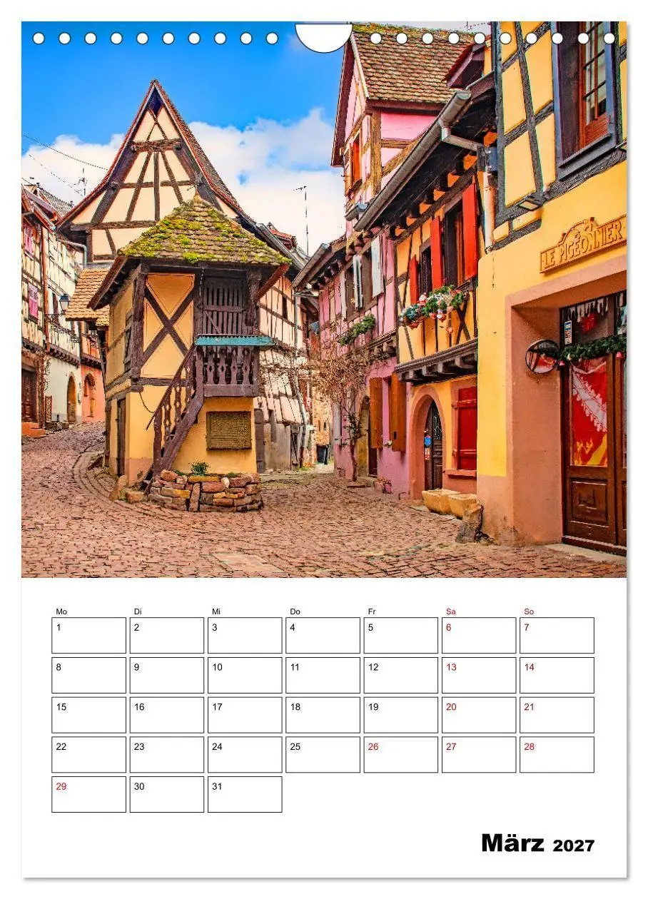 Bild: 9783569260542 | Elsass - Impressionen (Wandkalender 2027 DIN A4 hoch), CALVENDO...