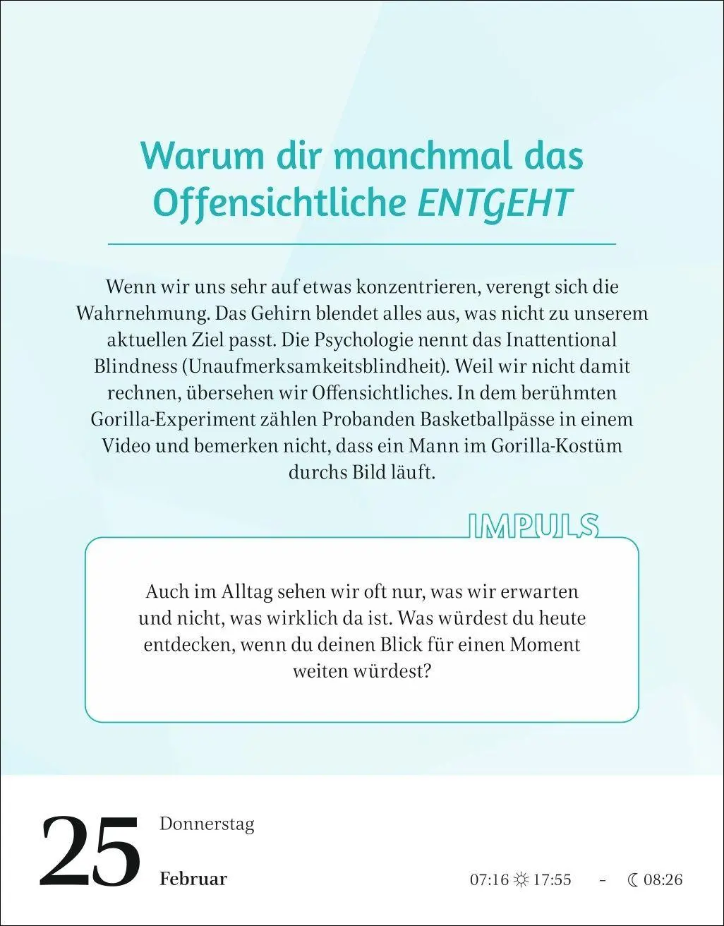 Bild: 9783840040542 | Der Psychologie-Kalender Tagesabreißkalender 2027 - Endlich wissen,...