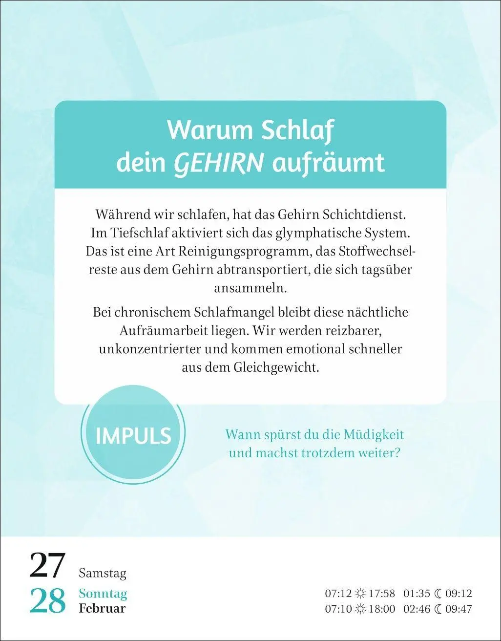 Bild: 9783840040542 | Der Psychologie-Kalender Tagesabreißkalender 2027 - Endlich wissen,...