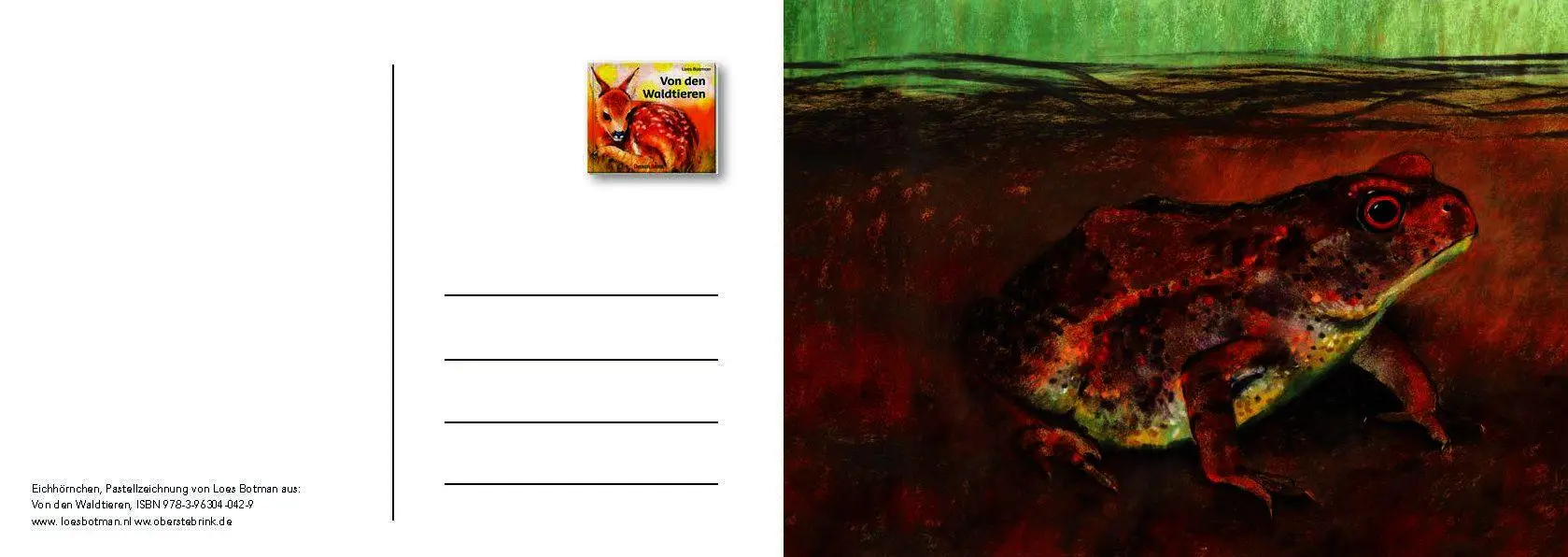 Bild: 9783963040542 | Von den Waldtieren - Ein Postkartenbuch | Loes Botman | Taschenbuch