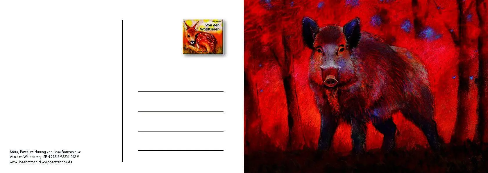 Bild: 9783963040542 | Von den Waldtieren - Ein Postkartenbuch | Loes Botman | Taschenbuch
