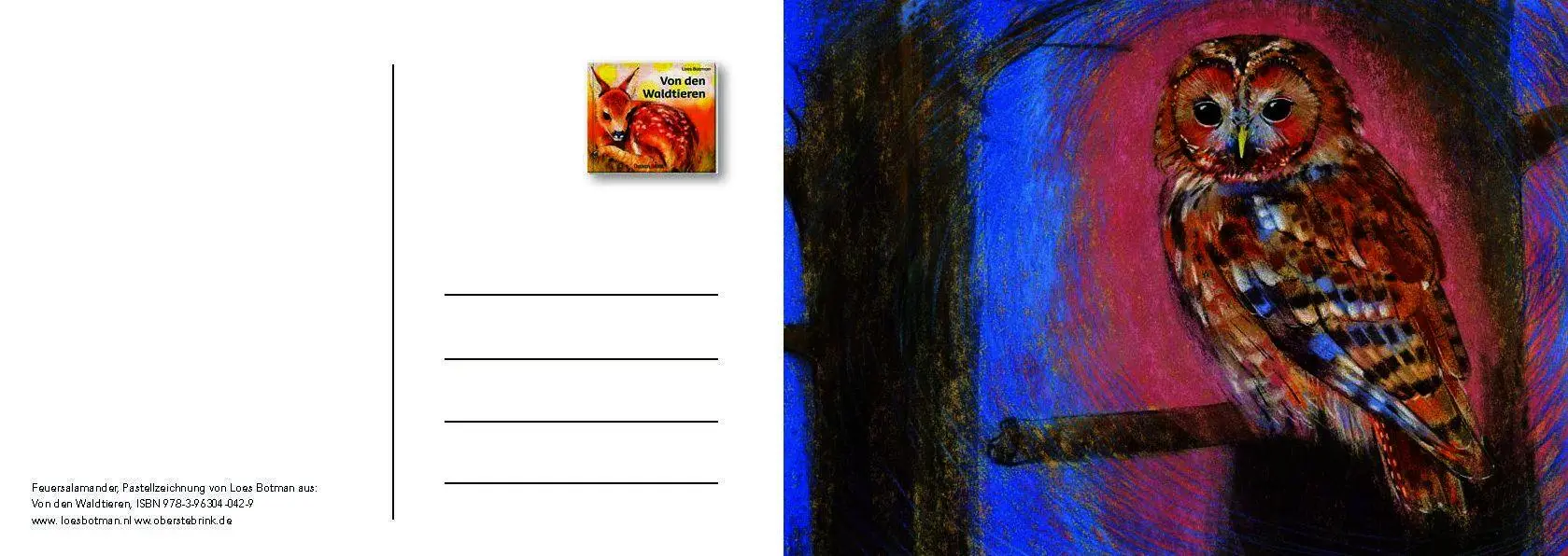 Bild: 9783963040542 | Von den Waldtieren - Ein Postkartenbuch | Loes Botman | Taschenbuch