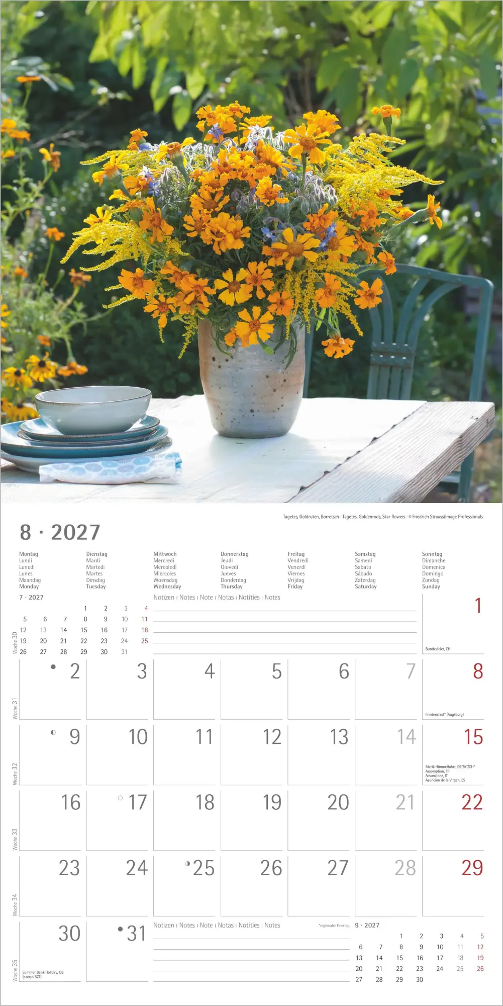 Bild: 4069095010642 | Blumenträume 2027 | Neumann Verlage GmbH &amp; Co KG | Kalender | 14 S.