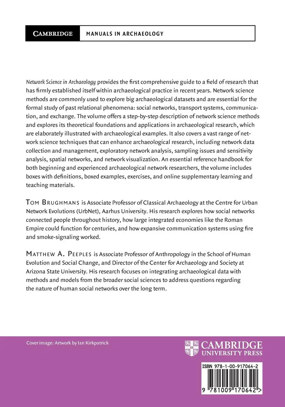 Rückseite: 9781009170642 | Network Science in Archaeology | Tom Brughmans (u. a.) | Taschenbuch