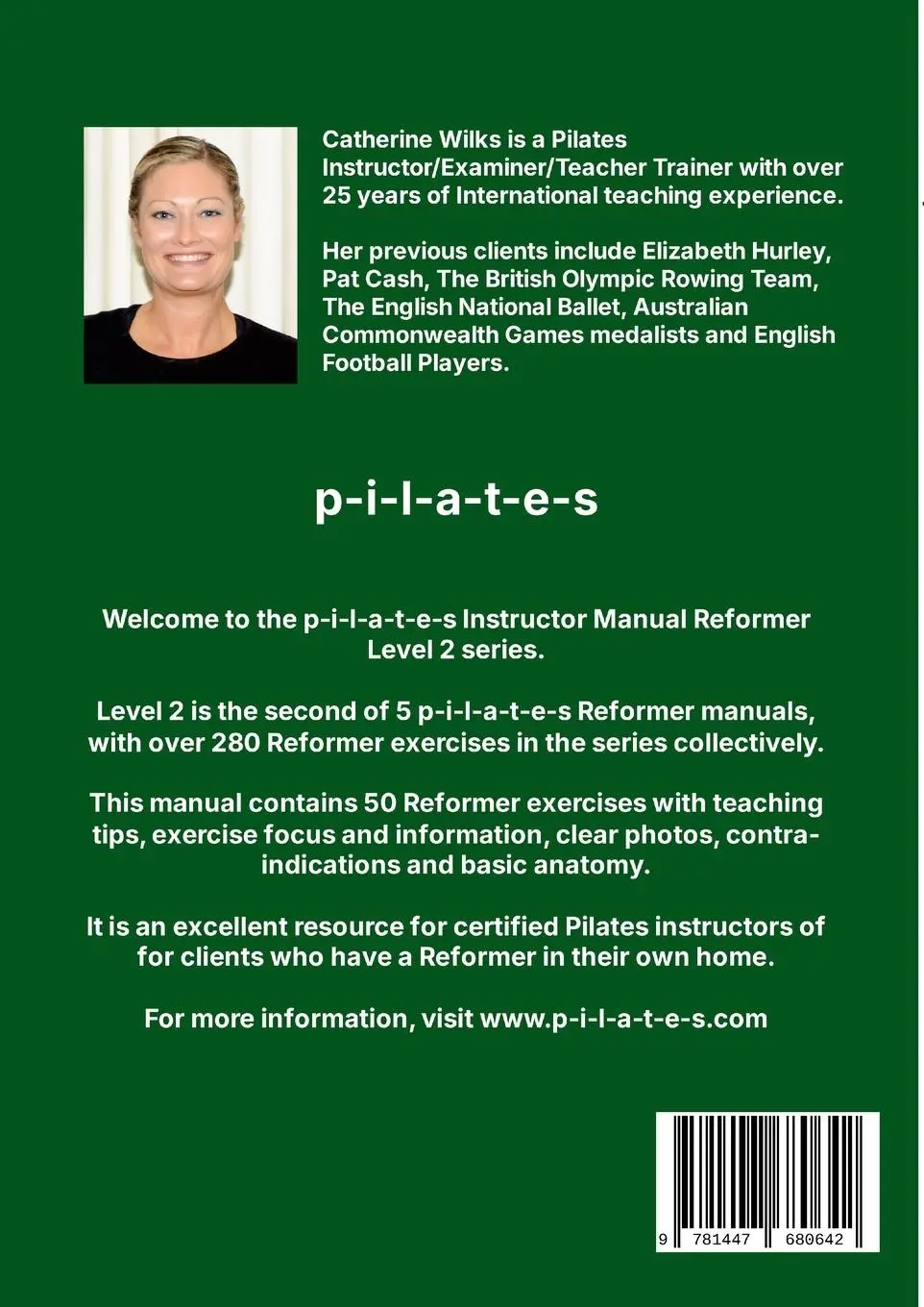 Rückseite: 9781447680642 | p-i-l-a-t-e-s Instructor Manual Reformer Level 2 | Catherine Wilks