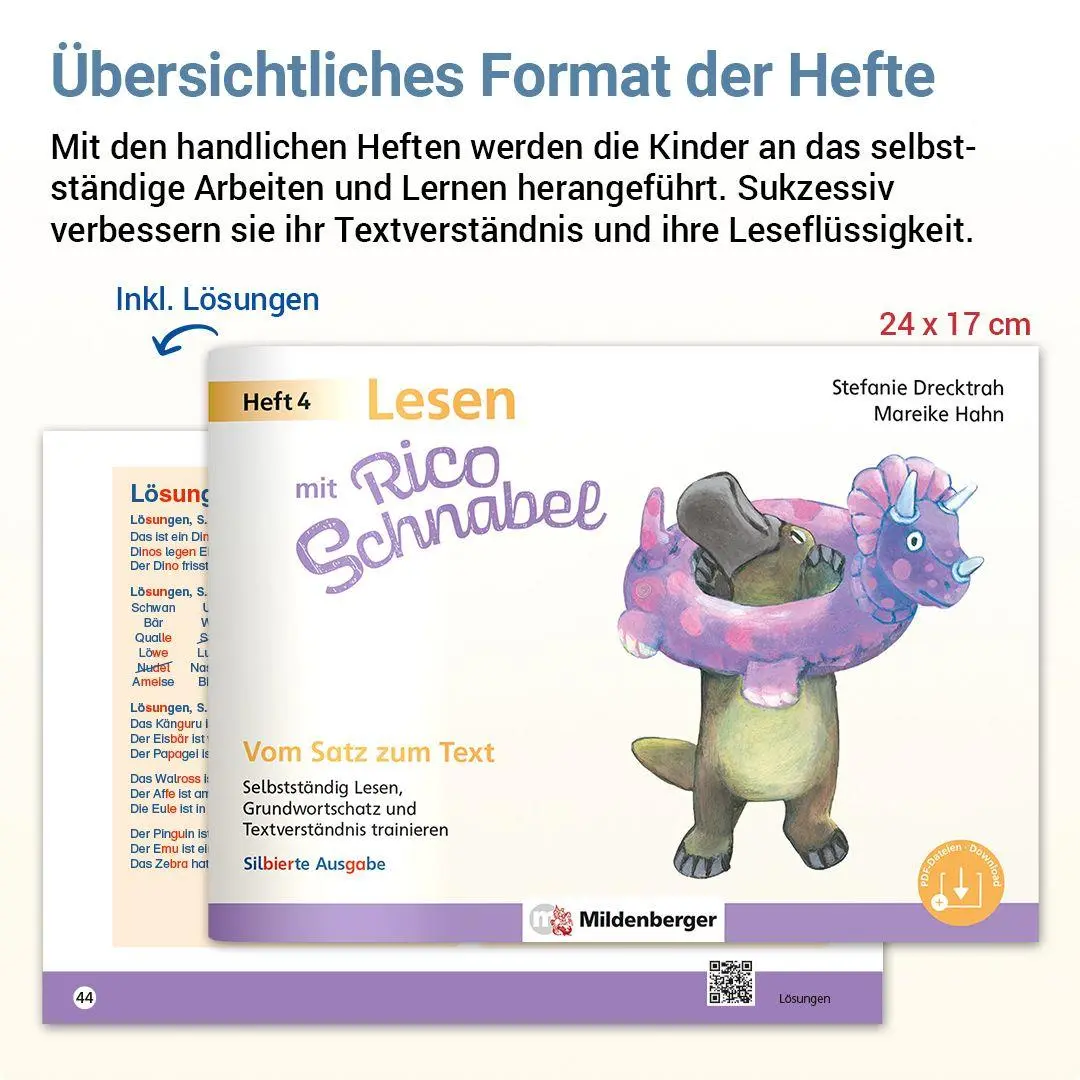 Bild: 9783619120642 | Lesen mit Rico Schnabel, Heft 4: Vom Satz zum Text - silbierte Ausgabe