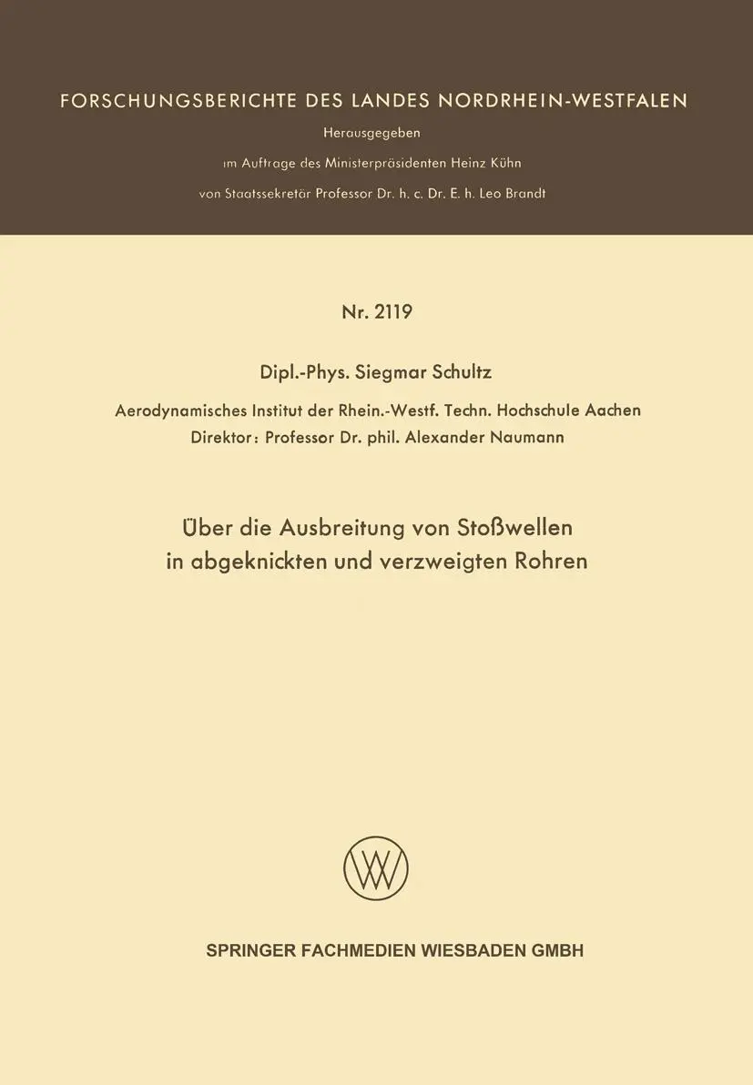 Über die Ausbreitung von Stoßwellen in abgeknickten und verzweigten Rohren