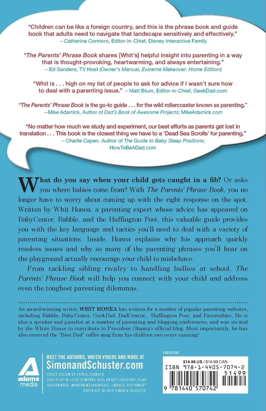 Rückseite: 9781440570742 | Parents' Phrase Book | Whit Honea | Taschenbuch | Englisch | 2014