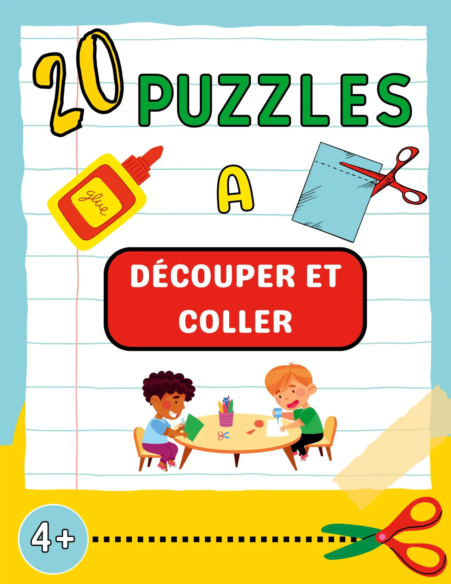 Cover: 9782322420742 | 20 puzzles à découper et coller | René Charpin | Taschenbuch | 2022
