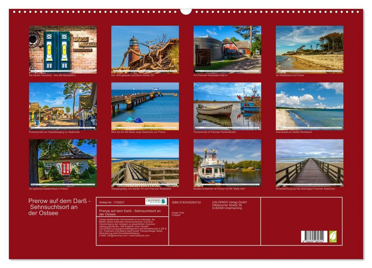 Bild: 9783435280742 | Prerow auf dem Darß - Sehnsuchtsort an der Ostsee (Wandkalender...