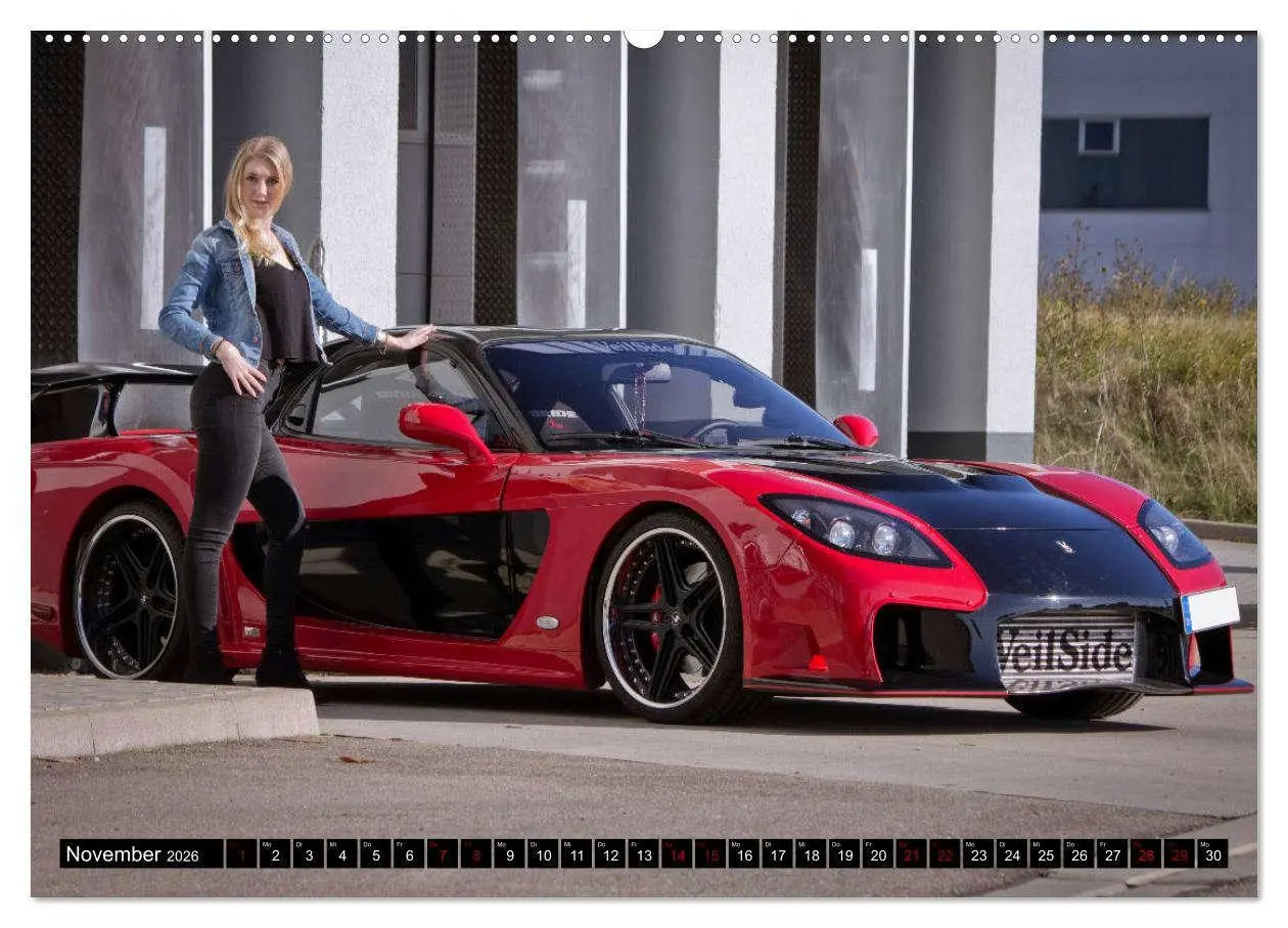 Bild: 9783457750742 | Heiße Frauen und schnelle Autos (hochwertiger Premium Wandkalender...