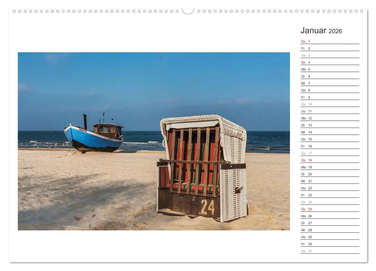 Bild: 9783516220742 | Zeit für Erholung - Insel Usedom / Geburtstagskalender...