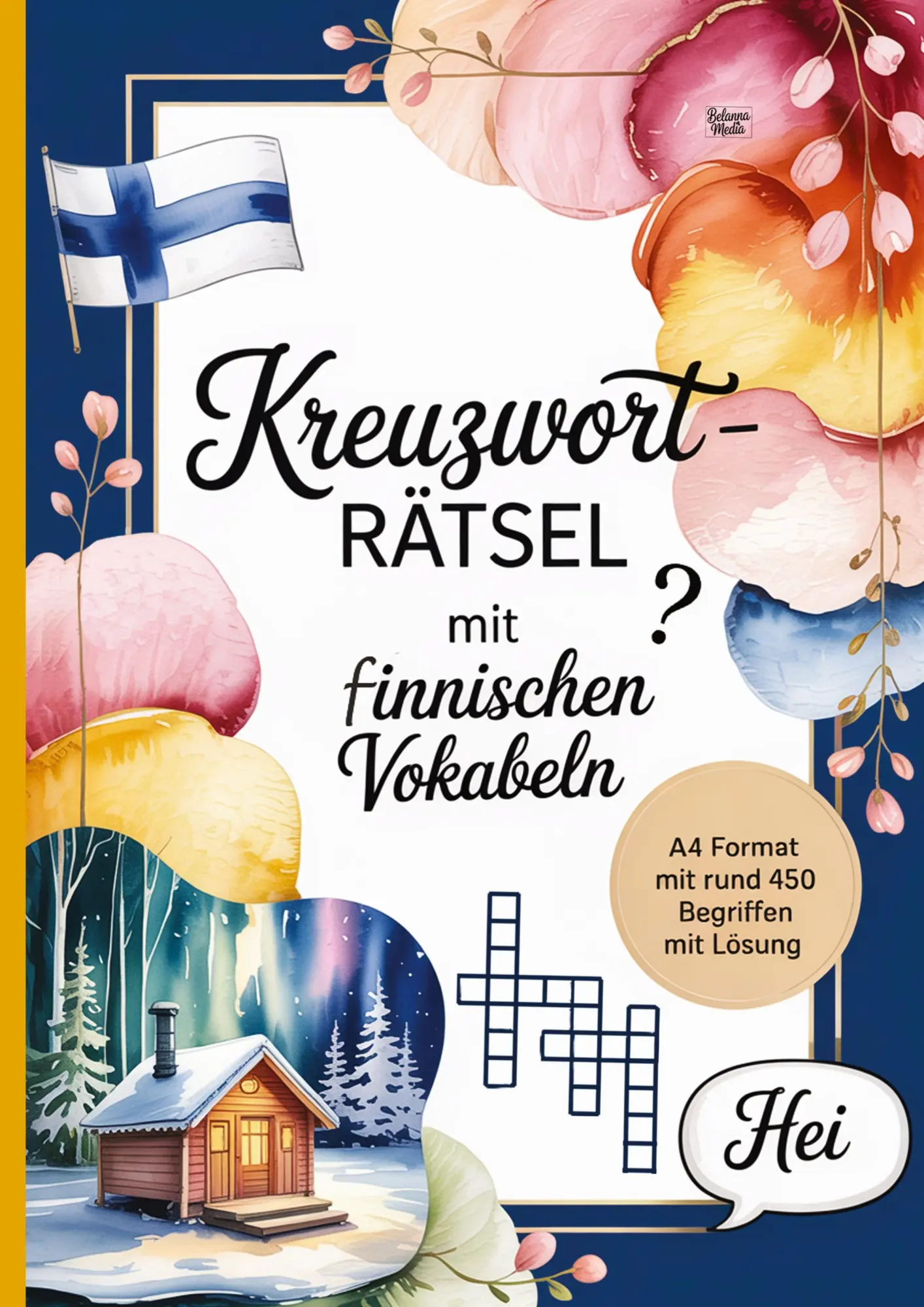 Cover: 9783693440742 | Kreuzworträtsel mit finnischen Vokabeln | Belanna Media | Taschenbuch