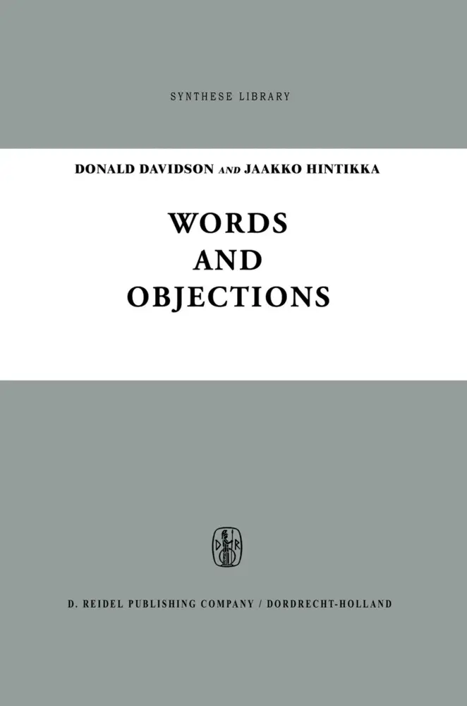 Cover: 9789027700742 | Words and Objections | Essays on the Work of W.V. Quine | Buch | viii