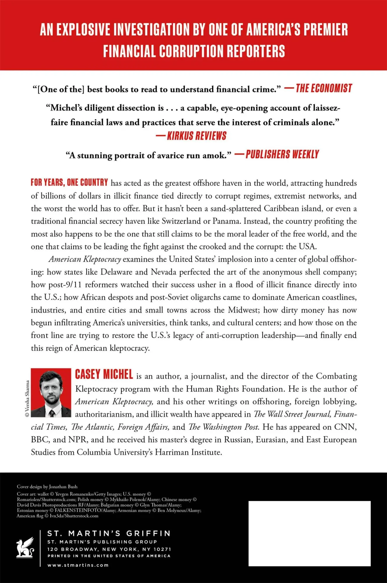 Rückseite: 9781250790842 | American Kleptocracy | Casey Michel | Taschenbuch | Englisch | 2024