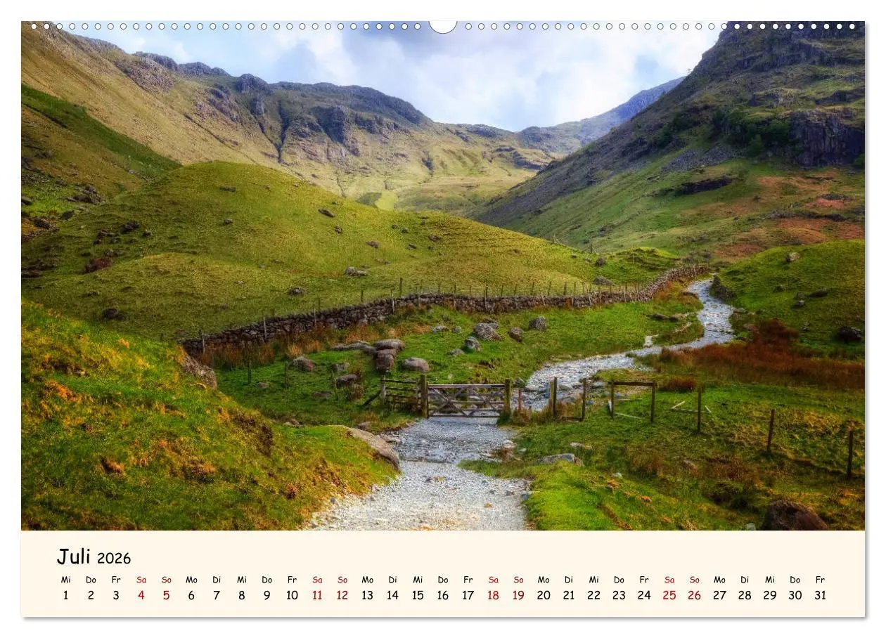 Bild: 9783457810842 | Lake District England (Wandkalender 2026 DIN A2 quer), CALVENDO...