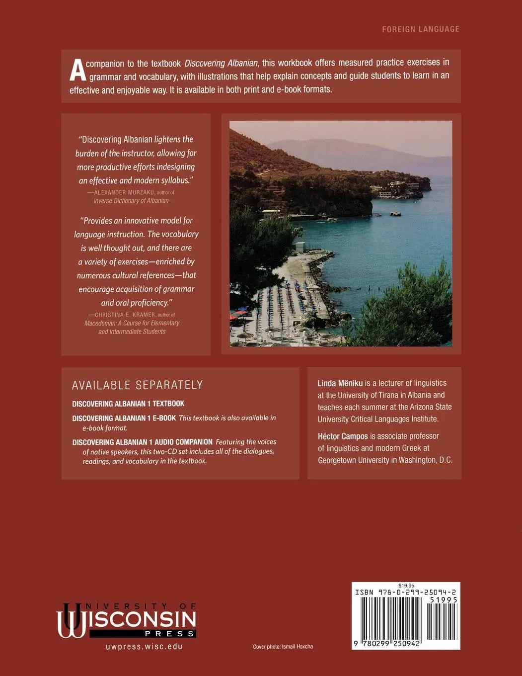 Rückseite: 9780299250942 | Discovering Albanian I Workbook | Linda Meniku | Taschenbuch