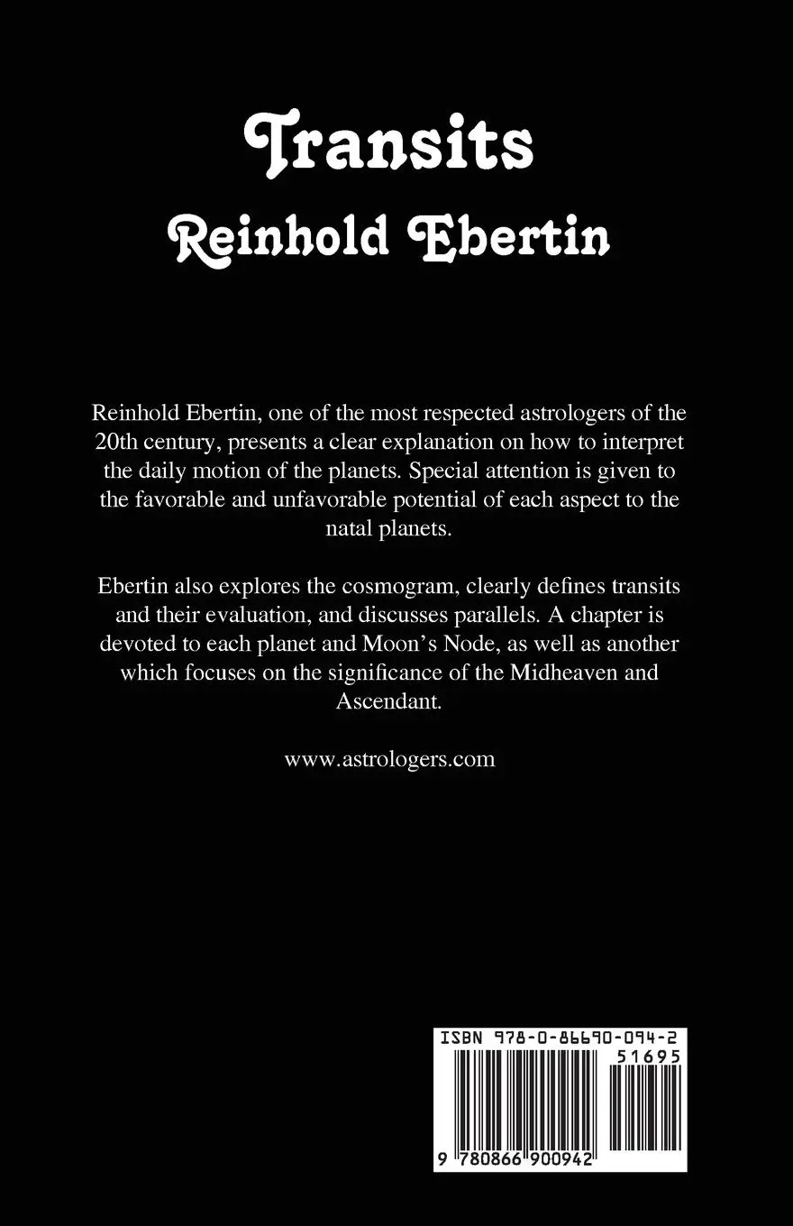 Rückseite: 9780866900942 | Transits | Reinihold Ebertin | Taschenbuch | Englisch | 2015