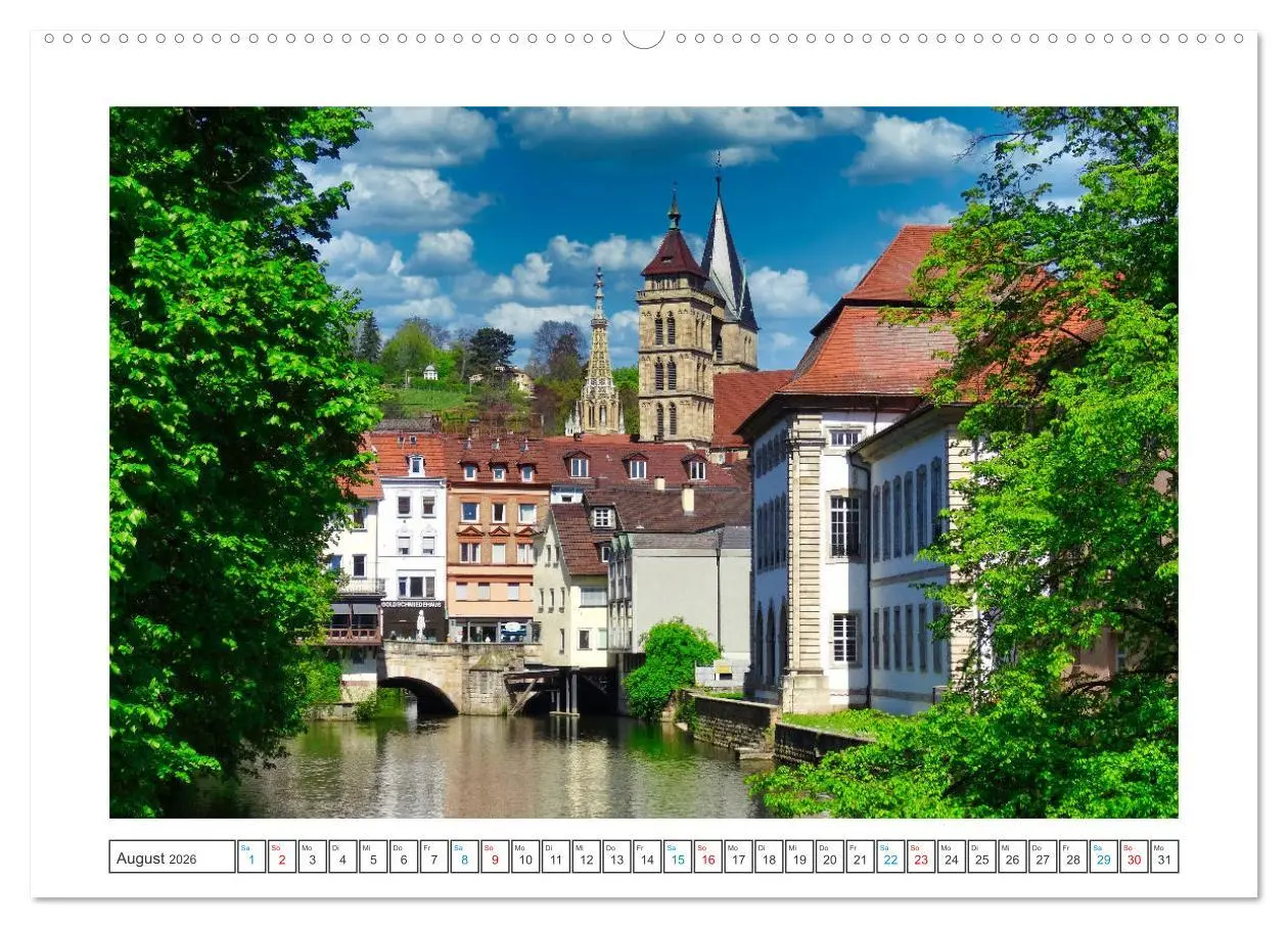 Bild: 9783457590942 | Stimmungsvolles Esslingen (Wandkalender 2026 DIN A2 quer), CALVENDO...
