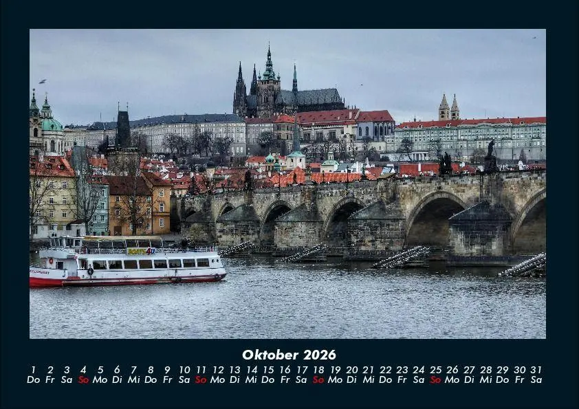 Bild: 9783695400942 | Prag 2026 Fotokalender DIN A4 | Tobias Becker | Kalender | Deutsch