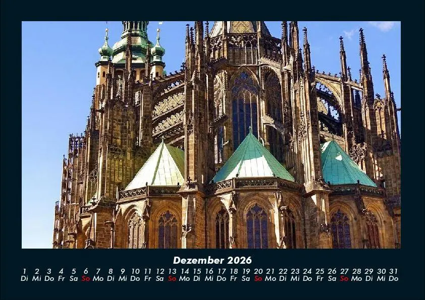 Bild: 9783695400942 | Prag 2026 Fotokalender DIN A4 | Tobias Becker | Kalender | Deutsch