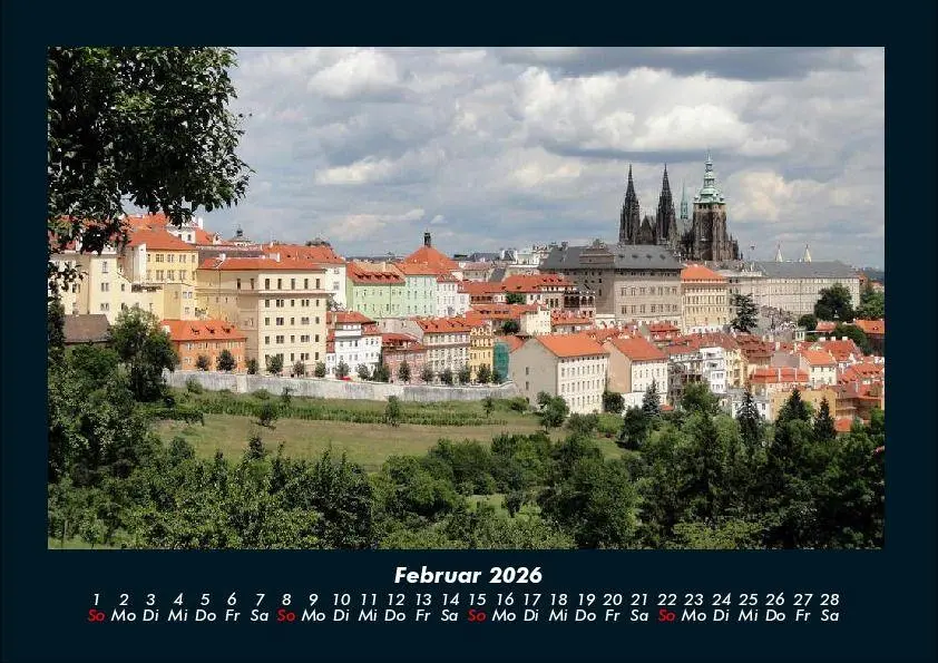 Bild: 9783695400942 | Prag 2026 Fotokalender DIN A4 | Tobias Becker | Kalender | Deutsch