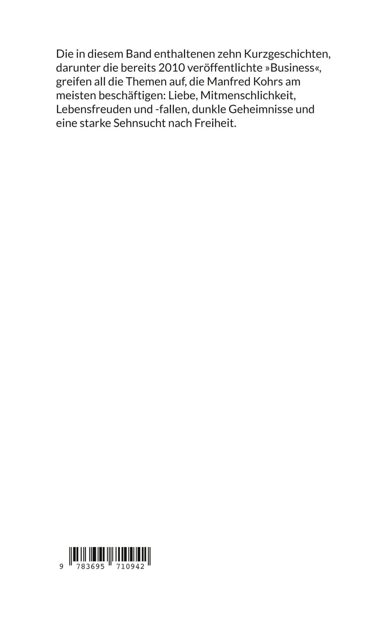 Rückseite: 9783695710942 | Neue Nachbarn | Manfred Kohrs | Taschenbuch | 66 S. | Deutsch | 2026
