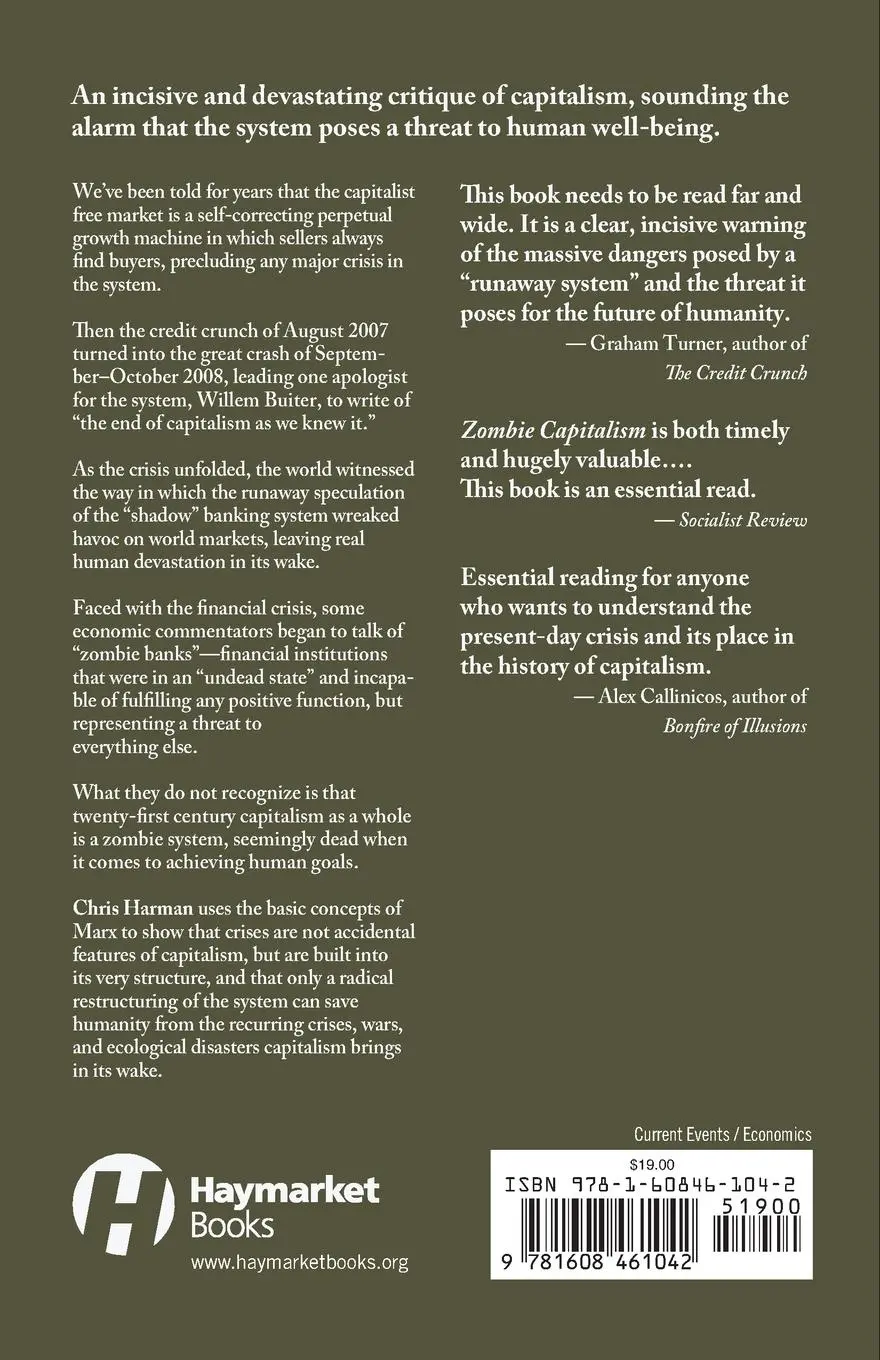Rückseite: 9781608461042 | Zombie Capitalism | Global Crisis and the Relevance of Marx | Harman