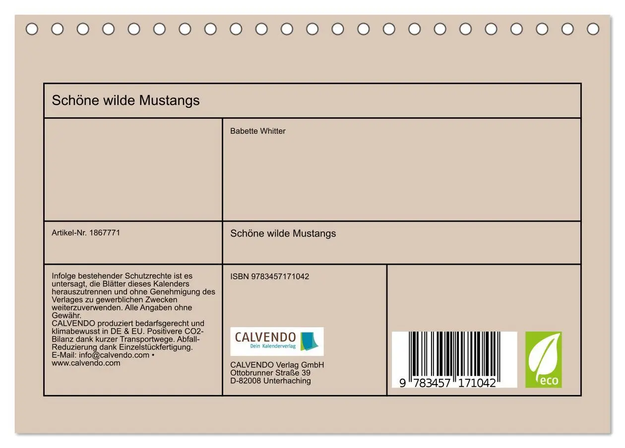 Bild: 9783457171042 | Schöne wilde Mustangs (Tischkalender 2025 DIN A5 quer), CALVENDO...