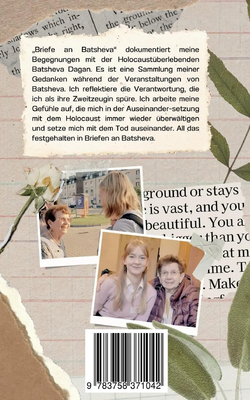 Rückseite: 9783758371042 | Briefe an Batsheva | Shania Timpe | Taschenbuch | Paperback | 72 S.