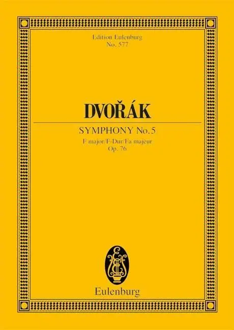 Cover: 9783795761042 | Sinfonie Nr. 5 F-Dur | Antonín Dvorák | Buch | 200 S. | Deutsch | 1981