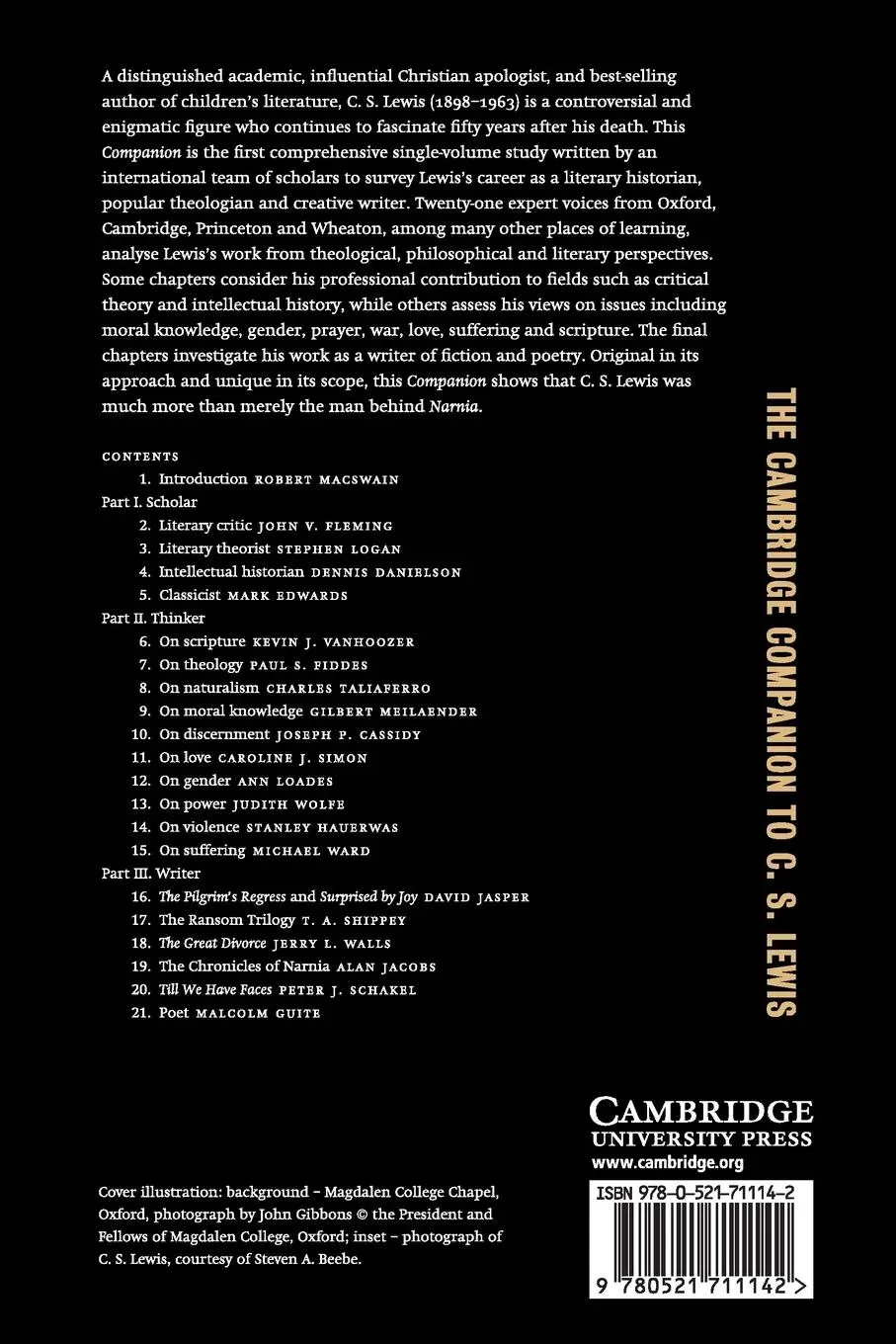 Rückseite: 9780521711142 | The Cambridge Companion to C. S. Lewis | Robert Macswain (u. a.)