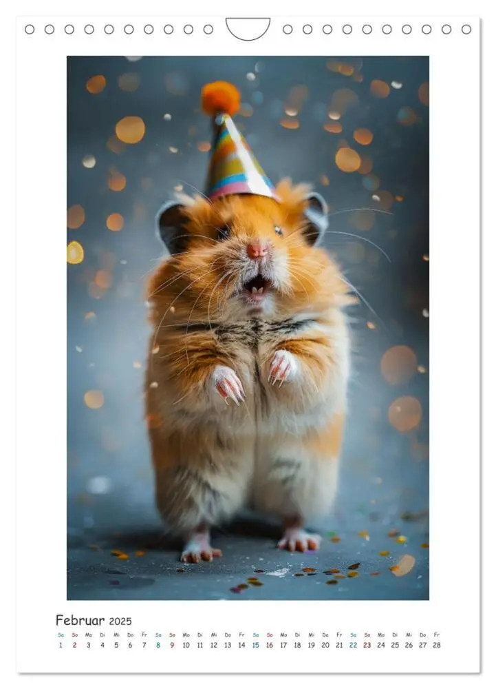 Bild: 9783435071142 | Lustige kleine Hamster (Wandkalender 2025 DIN A4 hoch), CALVENDO...