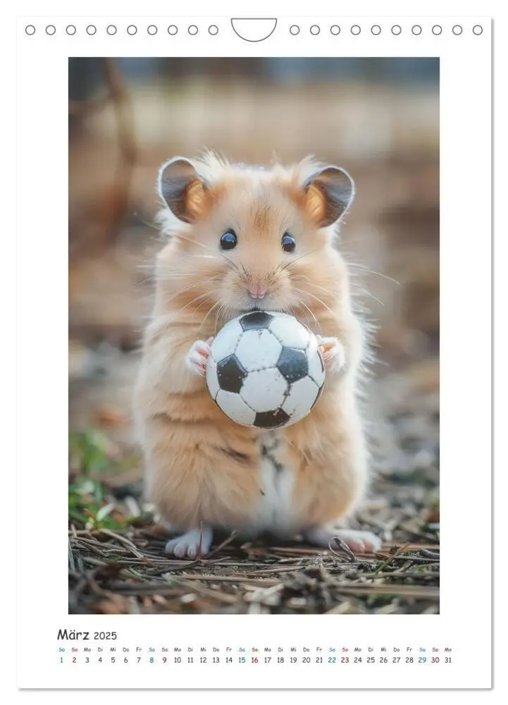 Bild: 9783435071142 | Lustige kleine Hamster (Wandkalender 2025 DIN A4 hoch), CALVENDO...