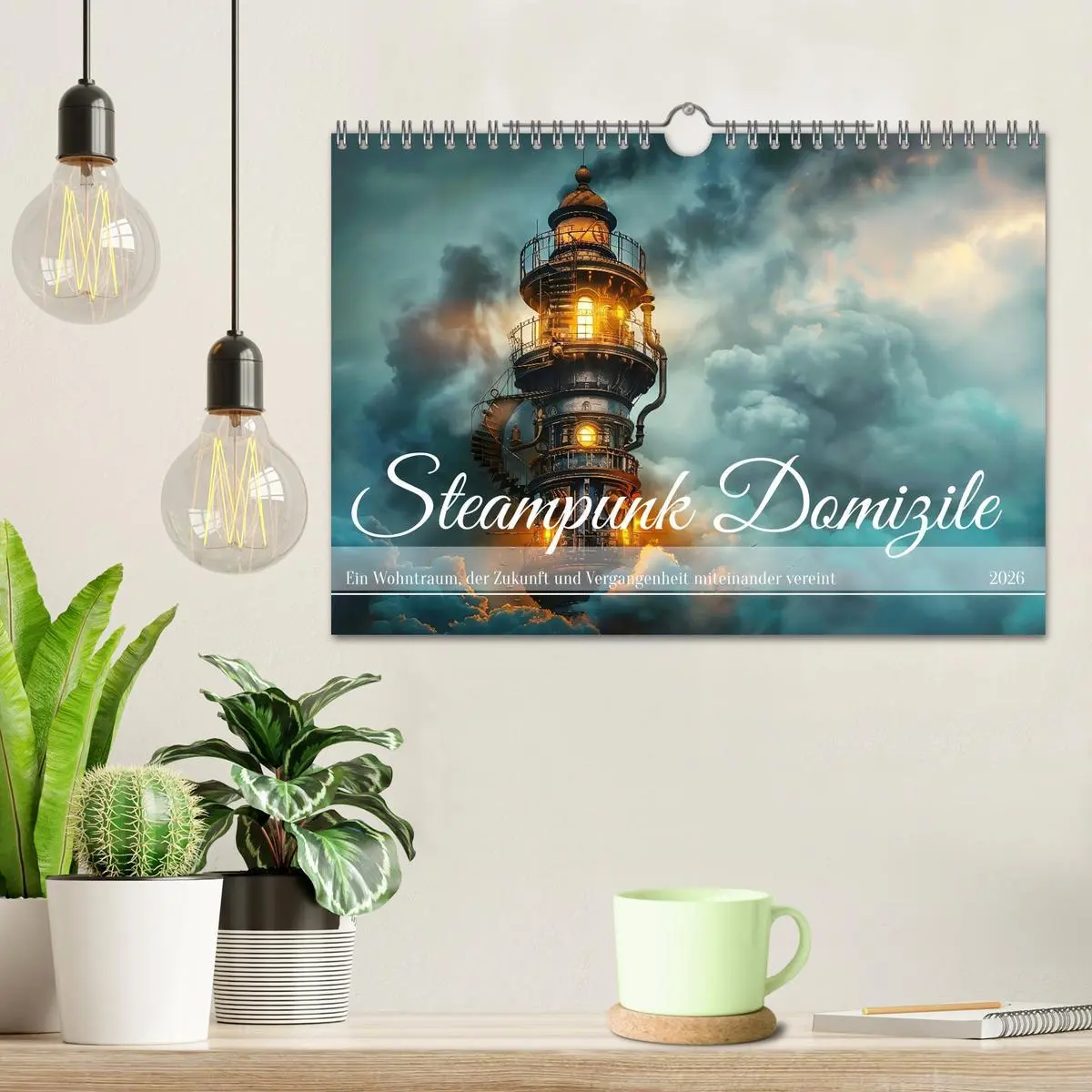 Bild: 9783457301142 | Steampunk Domizile (Wandkalender 2026 DIN A4 quer), CALVENDO...