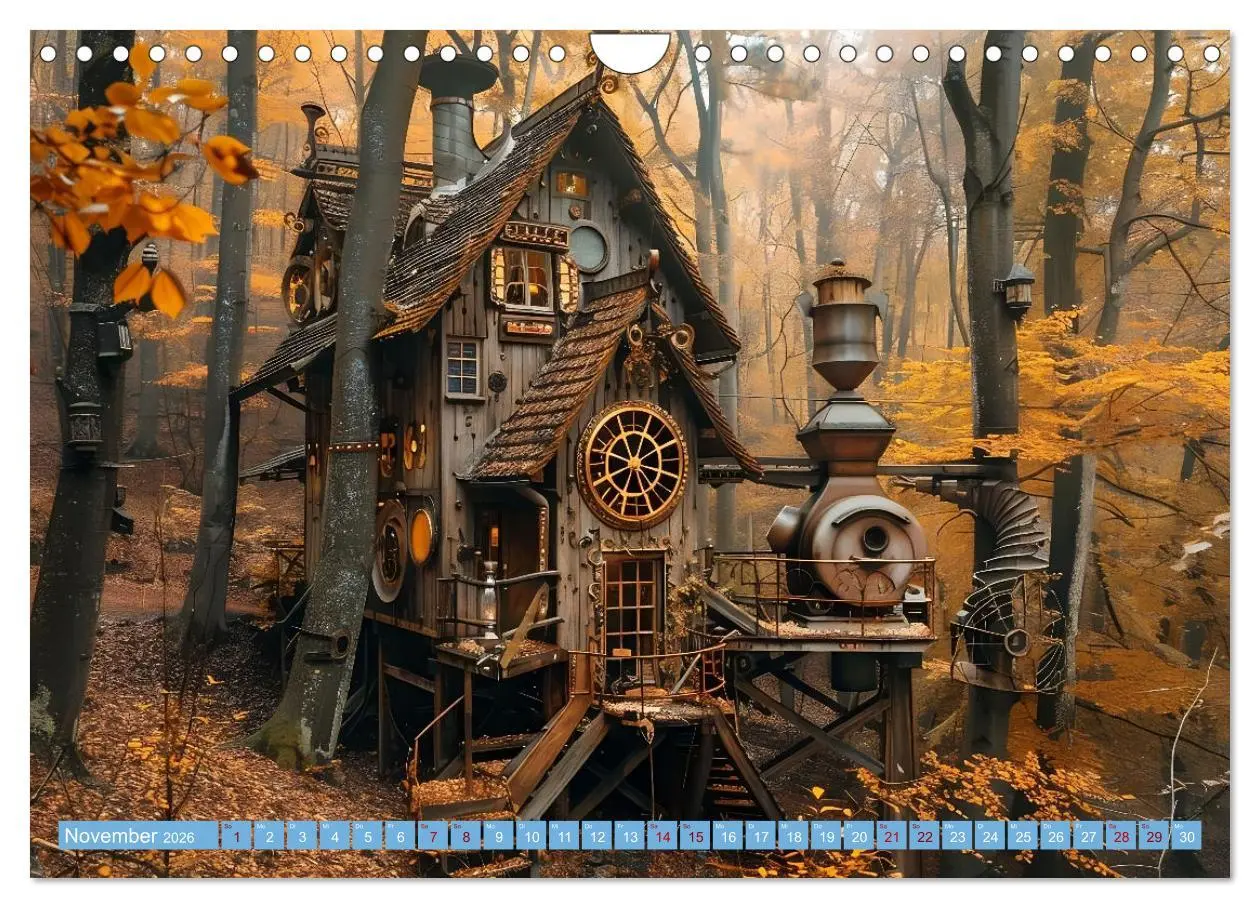 Bild: 9783457301142 | Steampunk Domizile (Wandkalender 2026 DIN A4 quer), CALVENDO...