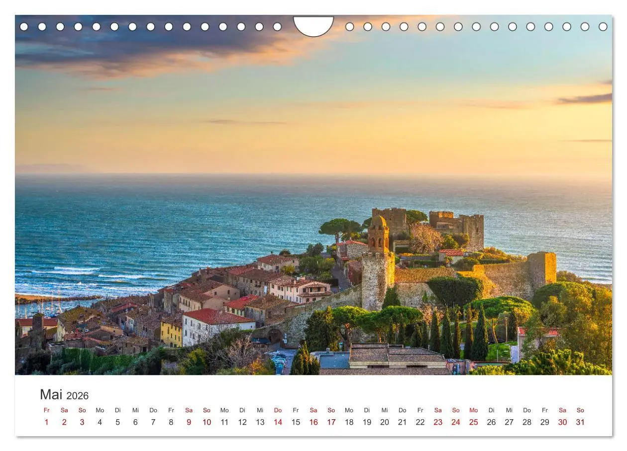 Bild: 9783457541142 | Traumziel Toskana (Wandkalender 2026 DIN A4 quer), CALVENDO...