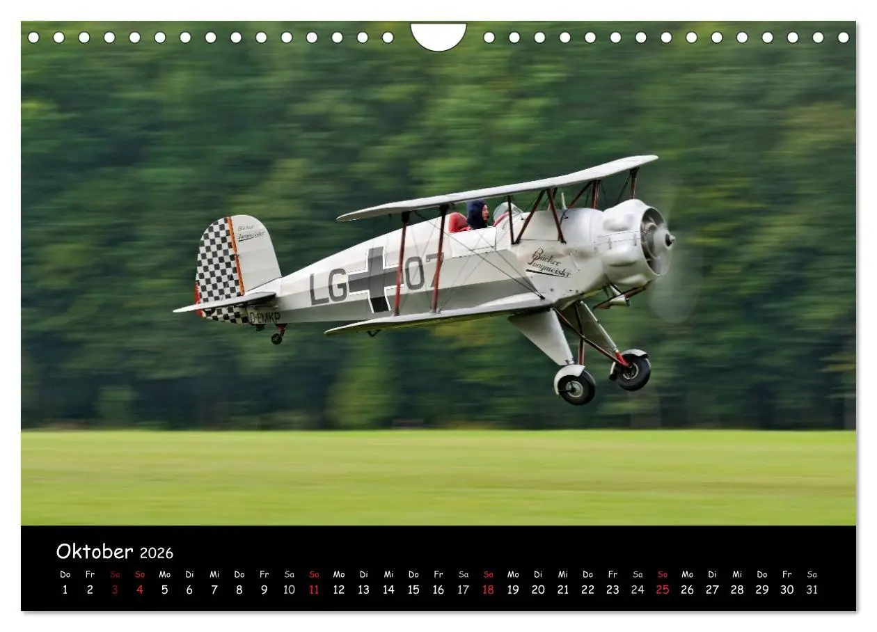 Bild: 9783516181142 | Doppeldecker - Veteranen der Lüfte (Wandkalender 2026 DIN A4 quer),...