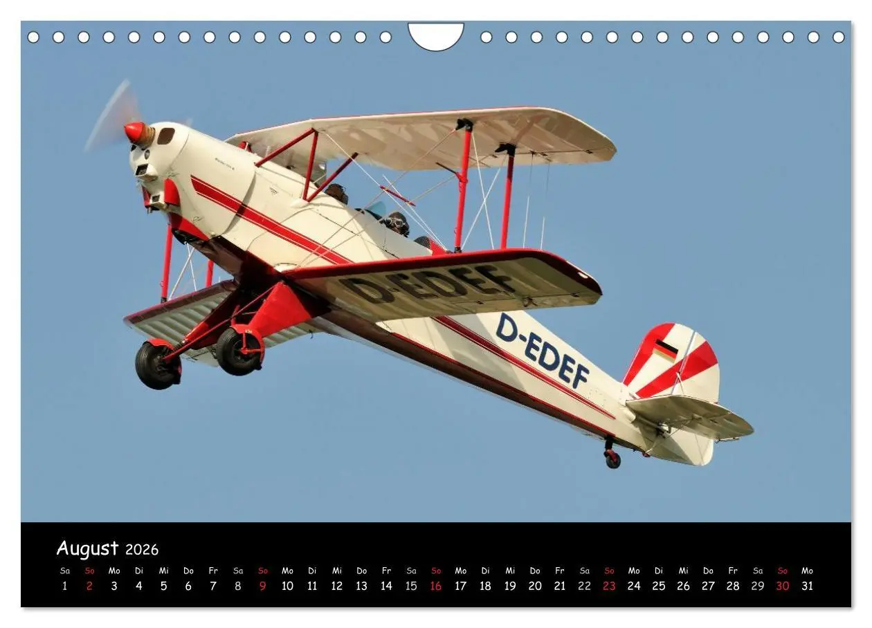 Bild: 9783516181142 | Doppeldecker - Veteranen der Lüfte (Wandkalender 2026 DIN A4 quer),...