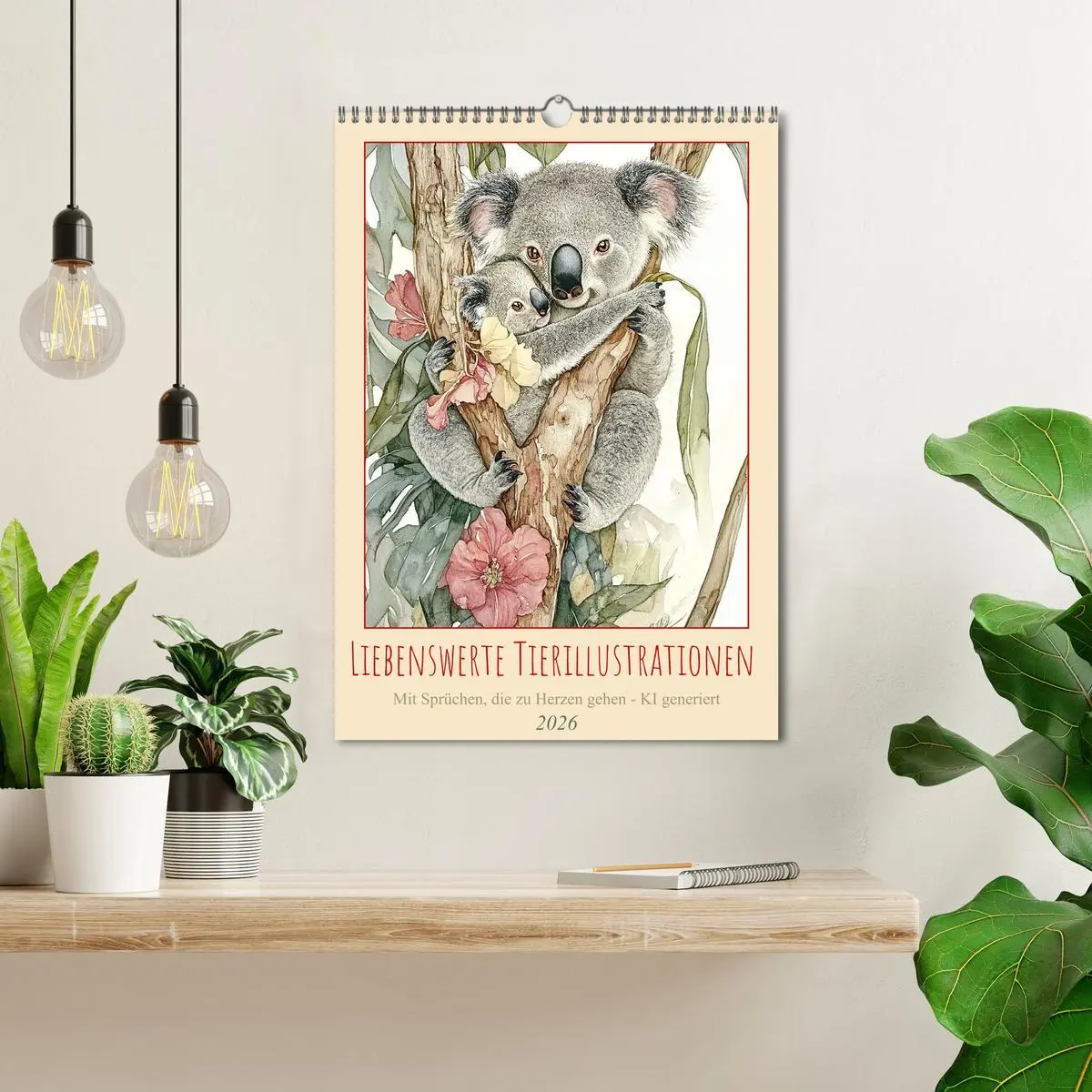 Bild: 9783516251142 | Liebenswerte Tierillustrationen (Wandkalender 2026 DIN A3 hoch),...