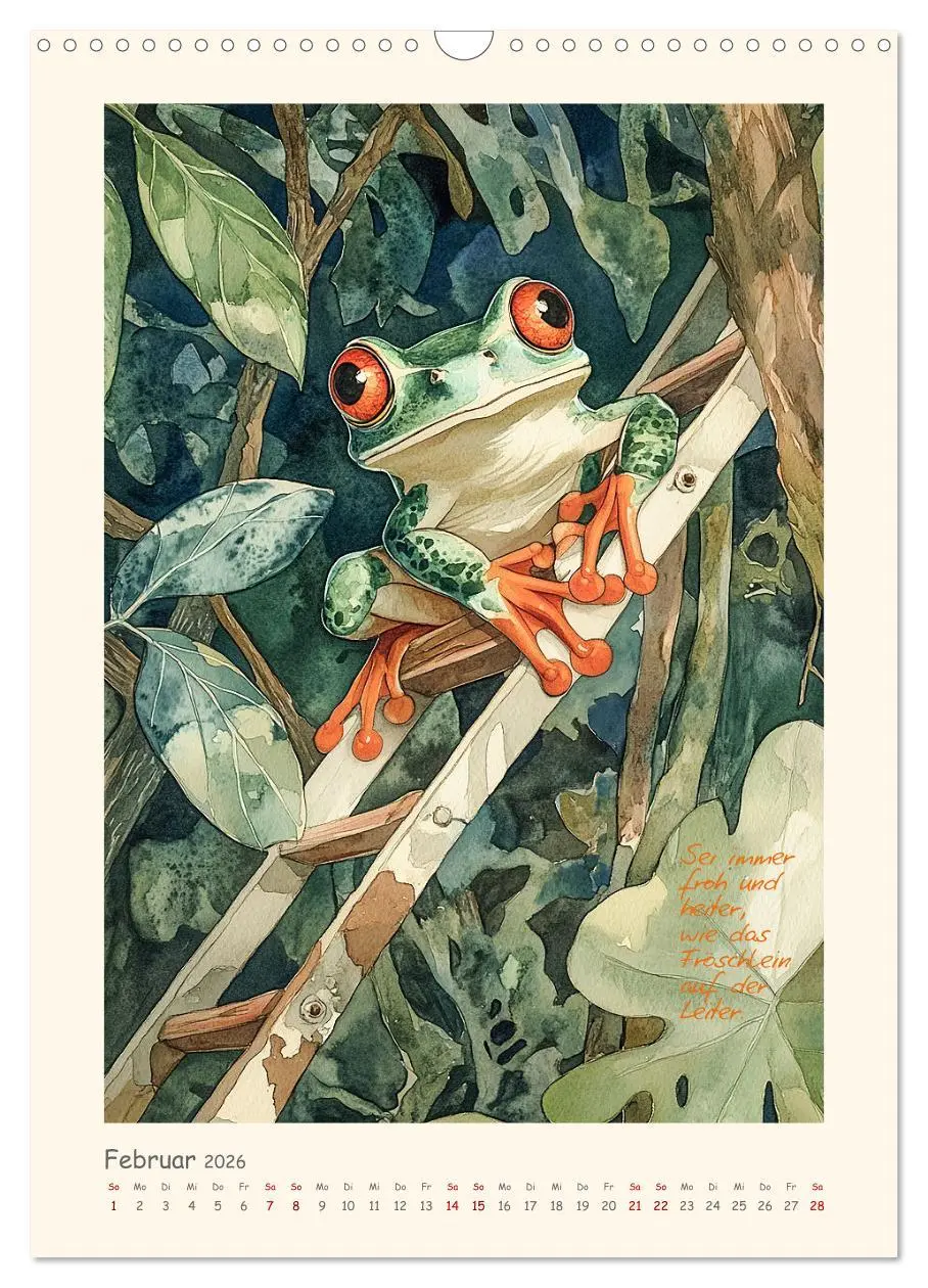 Bild: 9783516251142 | Liebenswerte Tierillustrationen (Wandkalender 2026 DIN A3 hoch),...