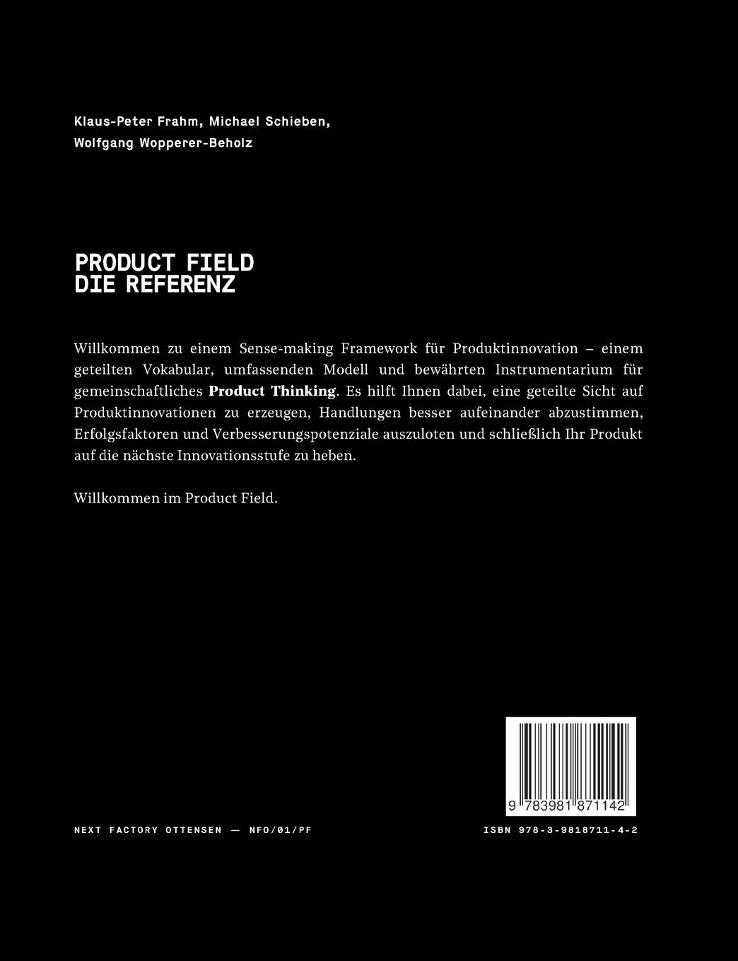 Rückseite: 9783981871142 | Product Field - Die Referenz | Klaus-Peter Frahm (u. a.) | Taschenbuch